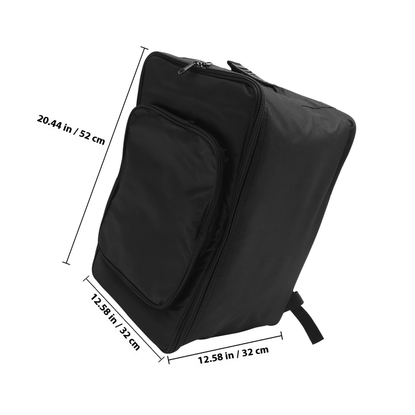 COLLBATH Zaino Custodia Imbottita Nero per Cajon e Batteria Borsa Porta Bacchette in Cotone e Legno, Adatto a Musicisti e Ragazzo Ragazza Stili multipli