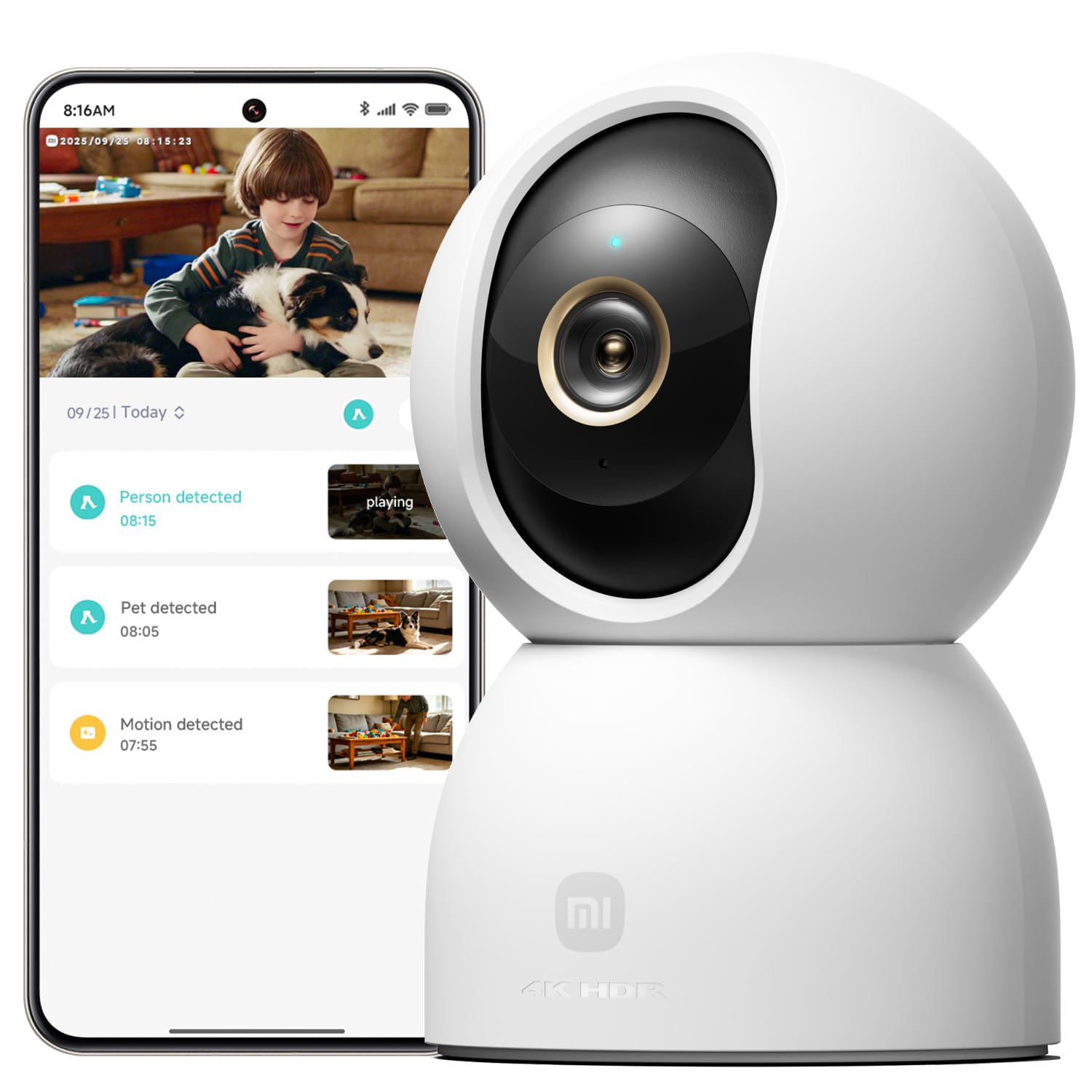 Xiaomi C701 Bulb IP security camera Indoor 3840 x 2160 pixels Desk