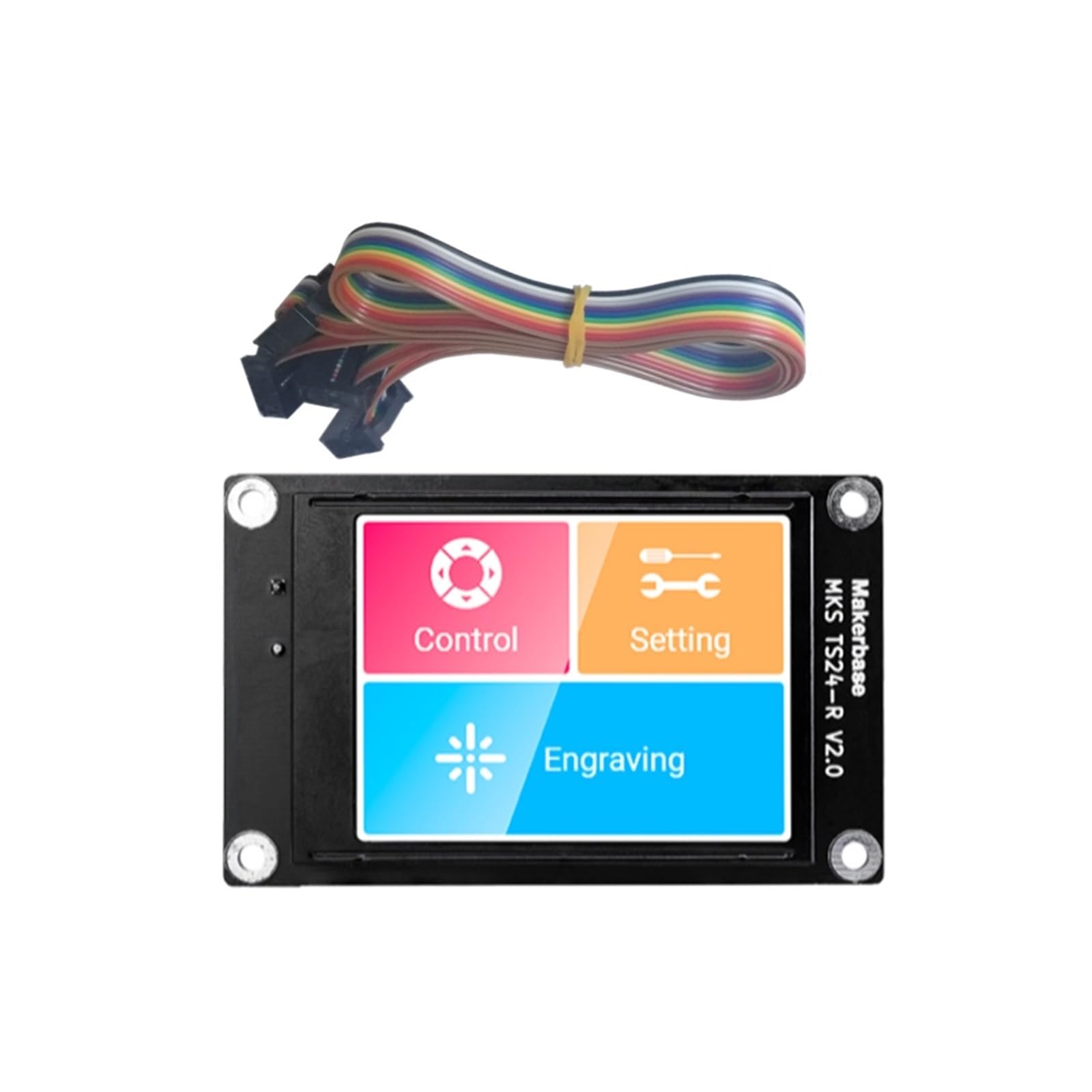YFZQLKR MKS DLC32 V2.1 32bits Motherboard Offline Controller WiFi TFT Touch Screen TS24/TS35-R Compatible with Laser Engraving Machine (Color : TS24-R