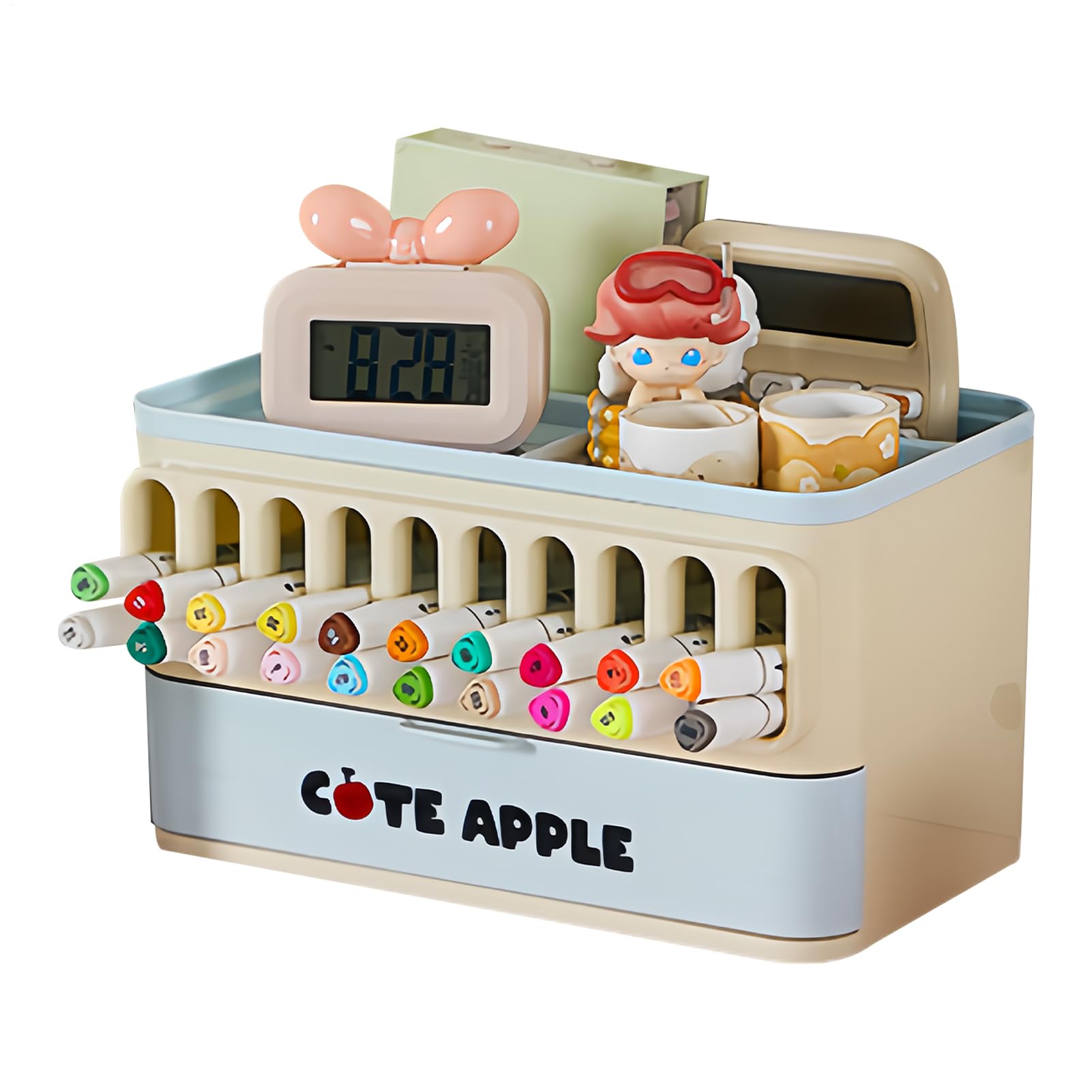 Boîte de rangement cosmétique premium à petits tiroirs de bureau pour intérieur soigné