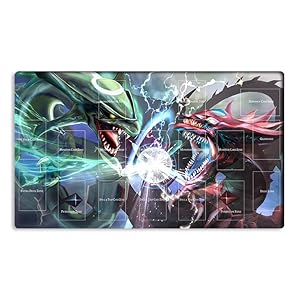 New Mlikemat Playmat Slifer The Sky Dragon TCG CCG OCG Trading Card Game Mat with Zones + Free Bag (ZD039-858-A)