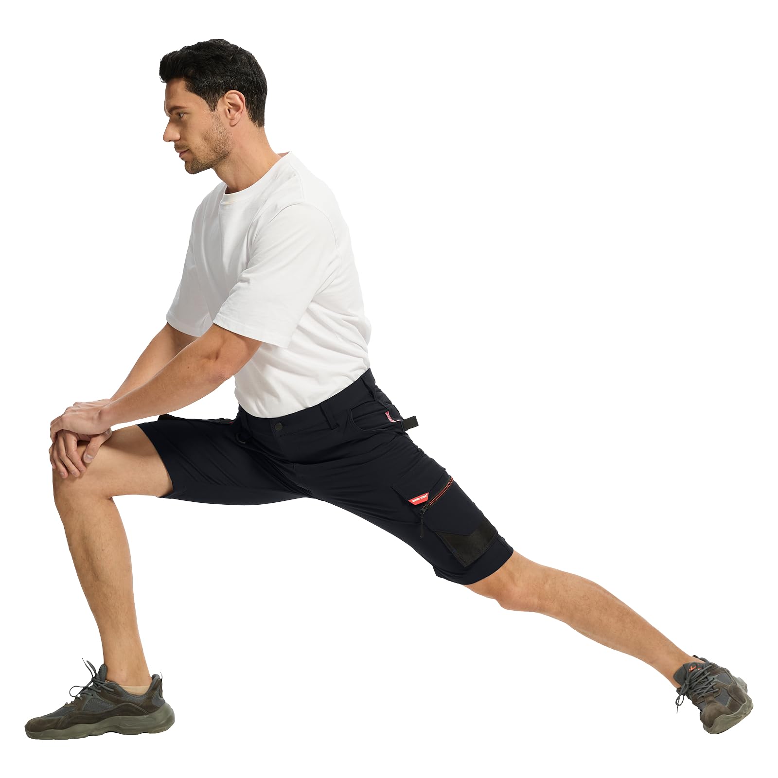 WORK IDEA Short de Travail Stretch pour Homme - Coupe ajustée - Élégance résistante pour Les Plus Hautes