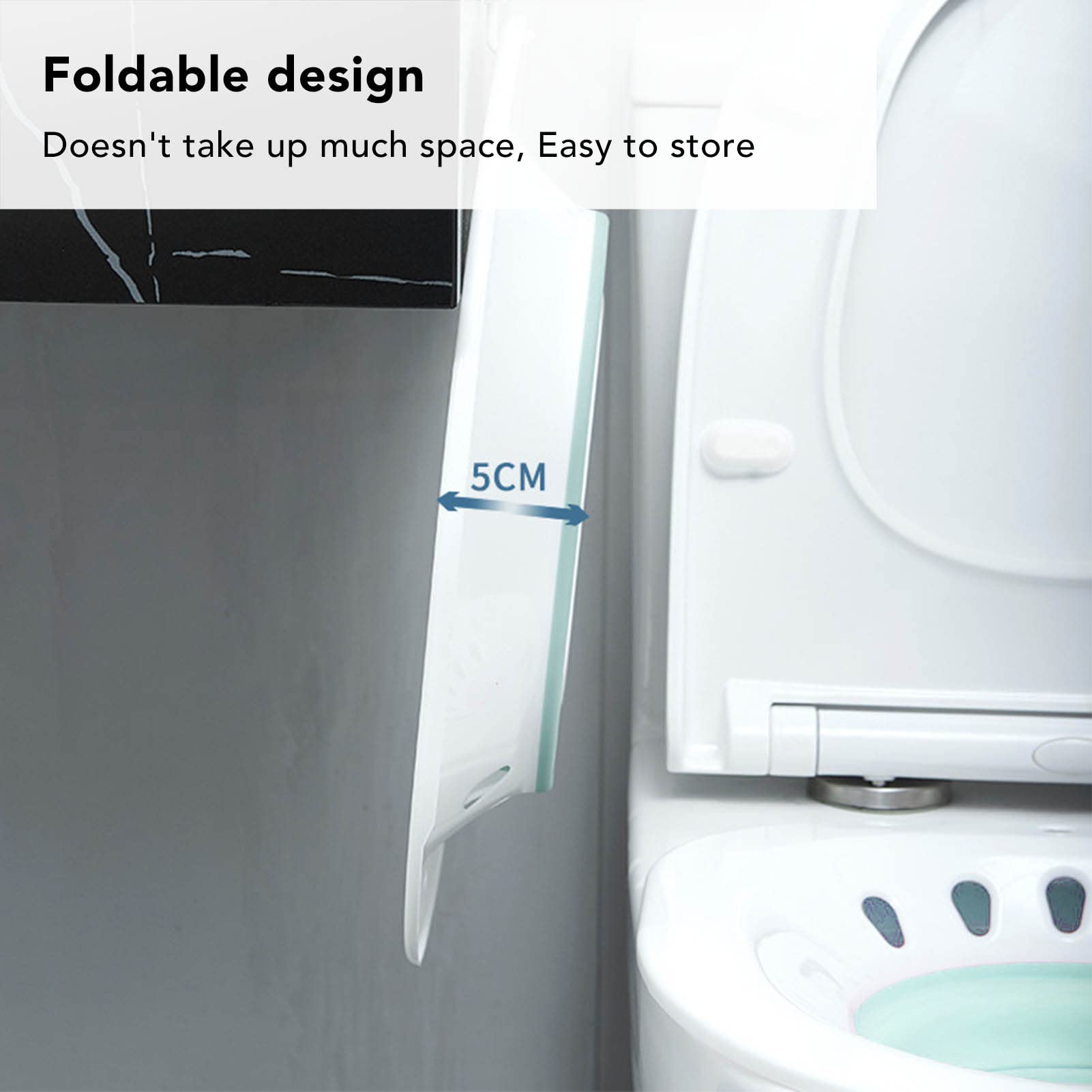 Sitz Bath per Sedile del Water, WC Dopo il Parto Squat Riduce il Dolore A Prova di Fuoriuscita di Acqua Massaggio Sitz Bath Pieghevole con Sciacquone(Verde)