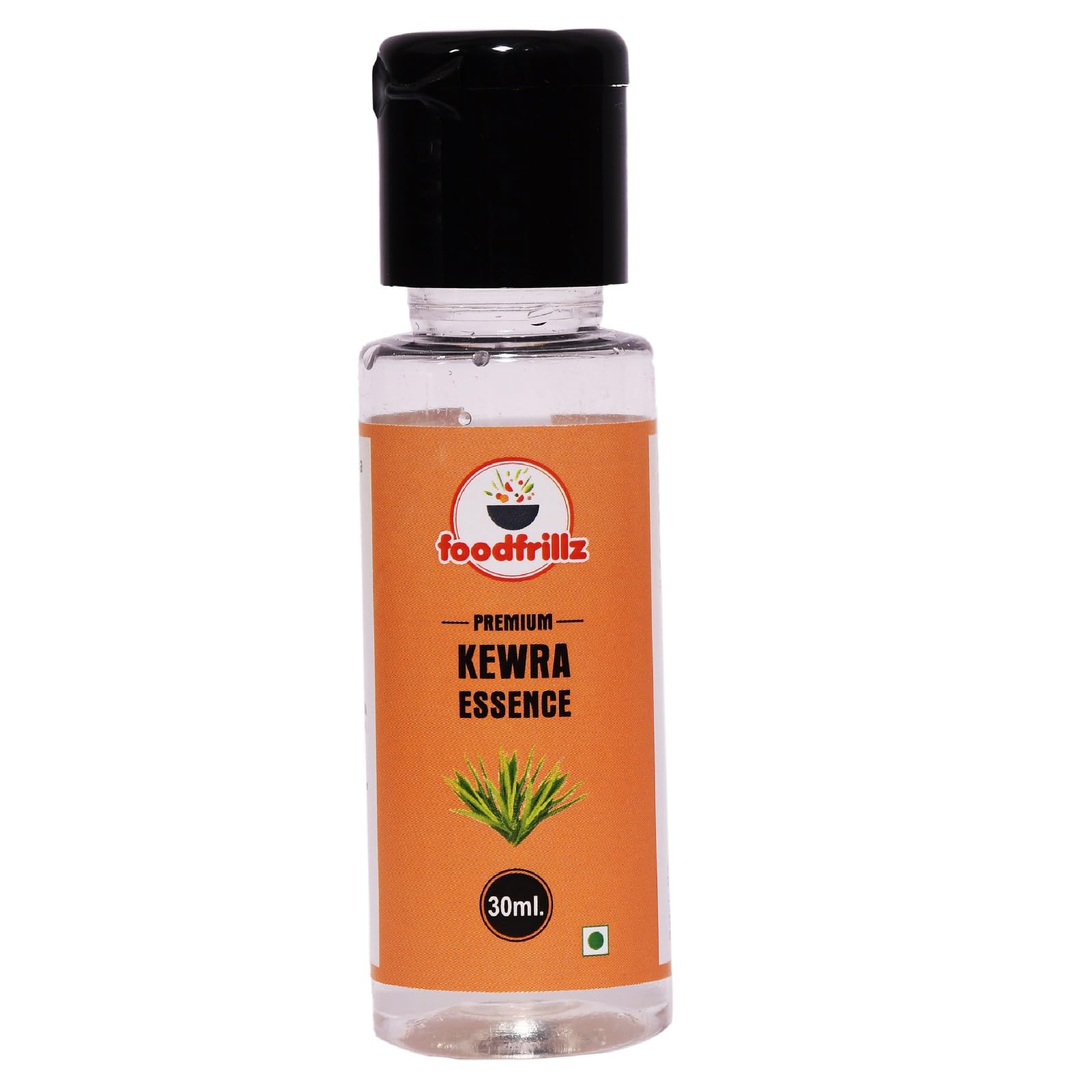 foodfrillz Kewra Flavour Food Essence for Baking Cakes, Jams, Jelies, Cookies, Ice Creams and Puddings Liquid Food Essence for Cake Making - 30ml