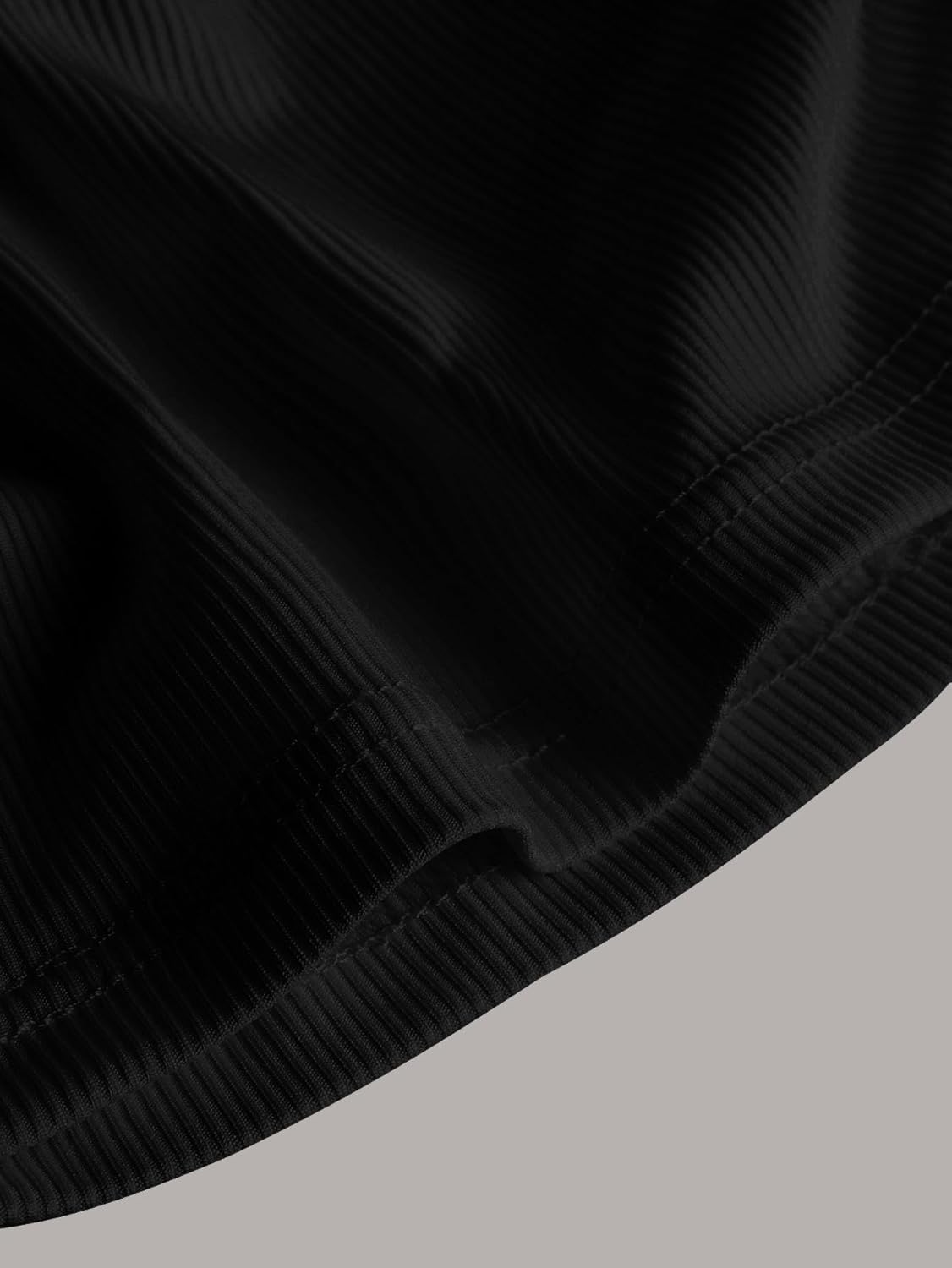 SweatyRocks Women's Y2k One Shoulder Tank Top Ribbed Knit Slim Fit Crop Top Women Cute Tops - Image 2