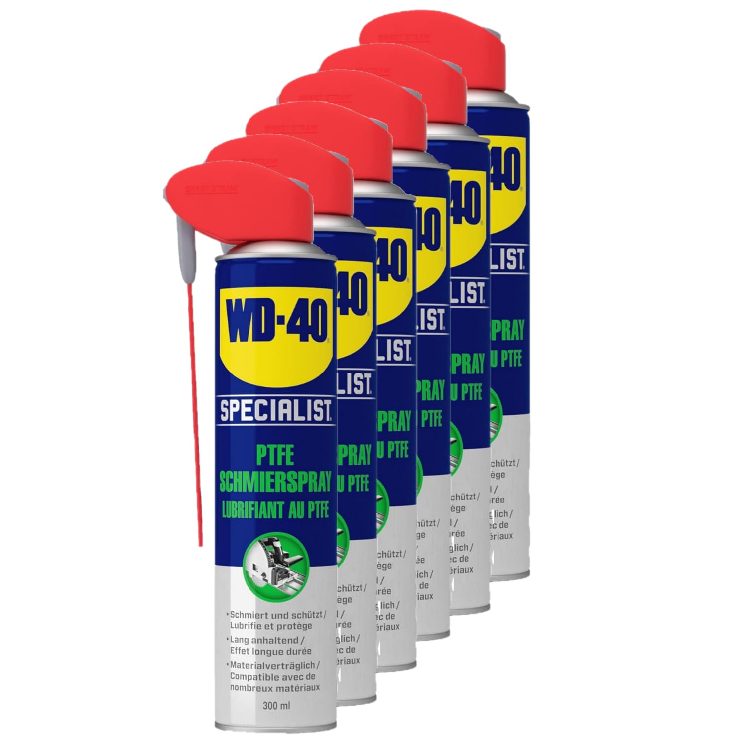WD-40 Specialist Smart Straw Spray lubrifiant 6 x 300 ml
