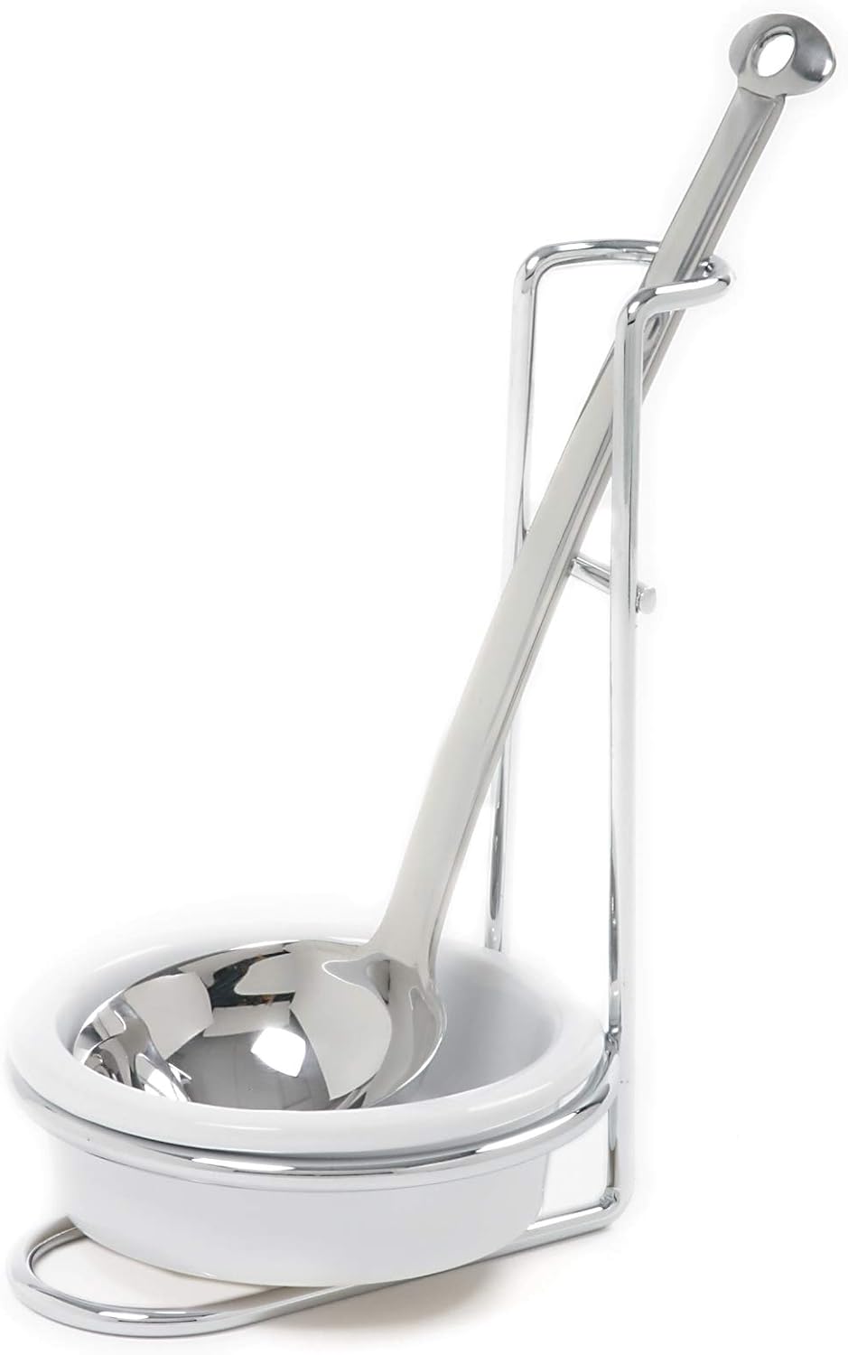 Norpro Stainless Steel Ceramic Upright Stovetop Drip Catcher Spoon Rest