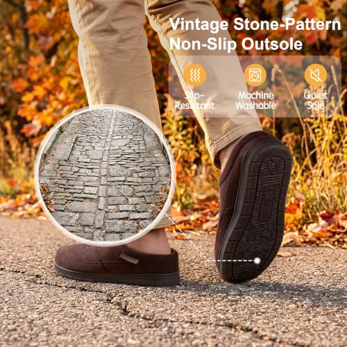 Image of RockDove Men's SoftStride Faux Suede House Slipper