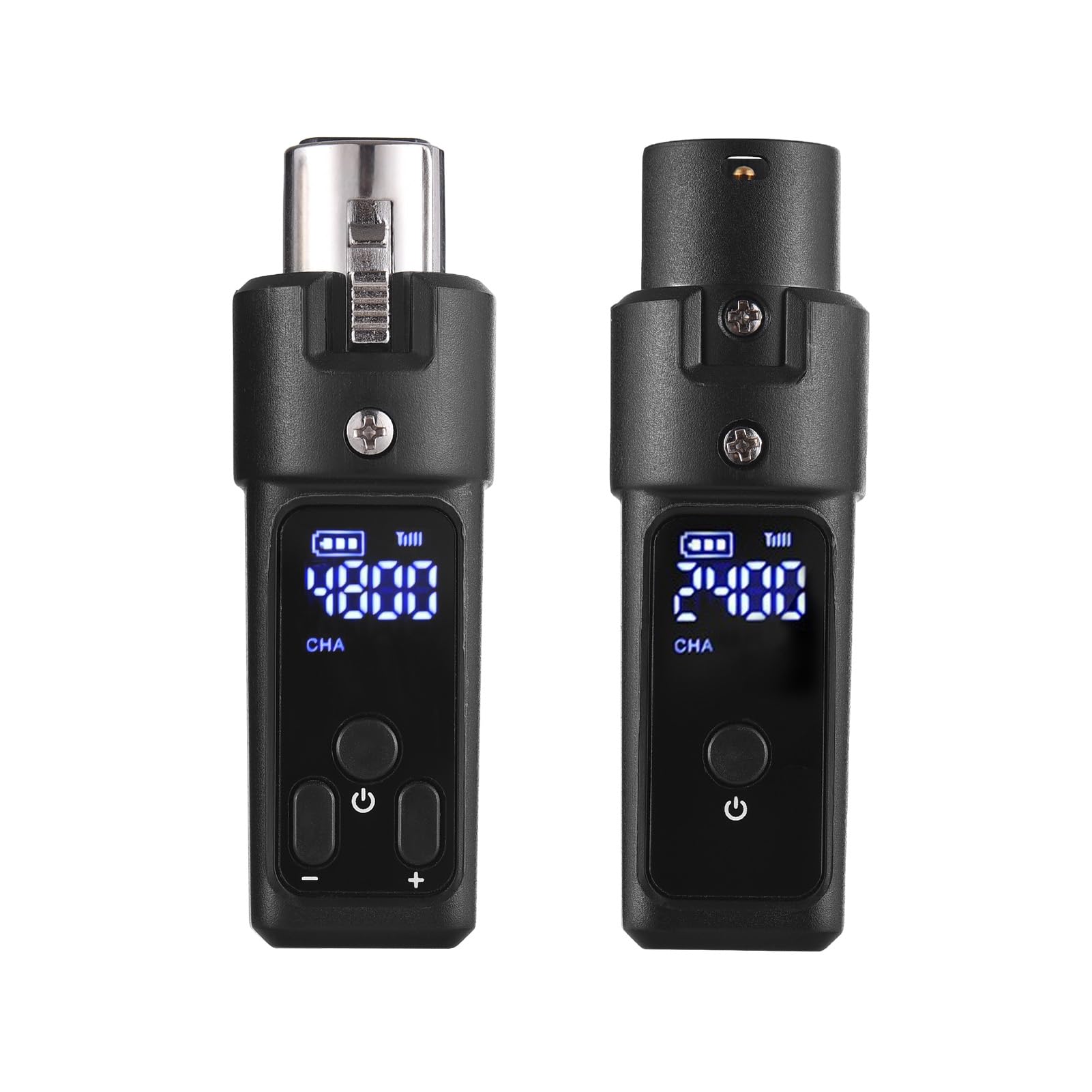 summina 2.4G Microphone Wireless Xlr Transmitter and Receiver Rechargeable Mic System for 48V Condenser Microphones Audio Mixer Electric Guitar Bass Speaker Wireless Mic Transmitters Receivers