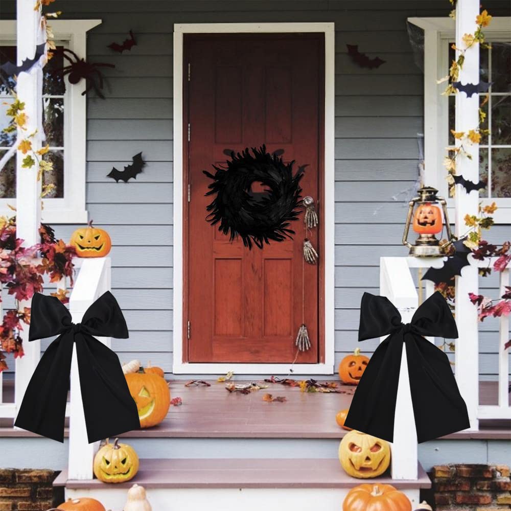 TONIFUL 10 cm di larghezza, nastro in raso massiccio, colore arancione, per tagliare cerimonie di grande apertura, per sedie da tavolo, fiocchi per auto, Halloween, feste
