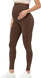 Leggings femininas para gestantes sobre a barriga para gestantes, roupa ativa, treino, ioga, calças justas