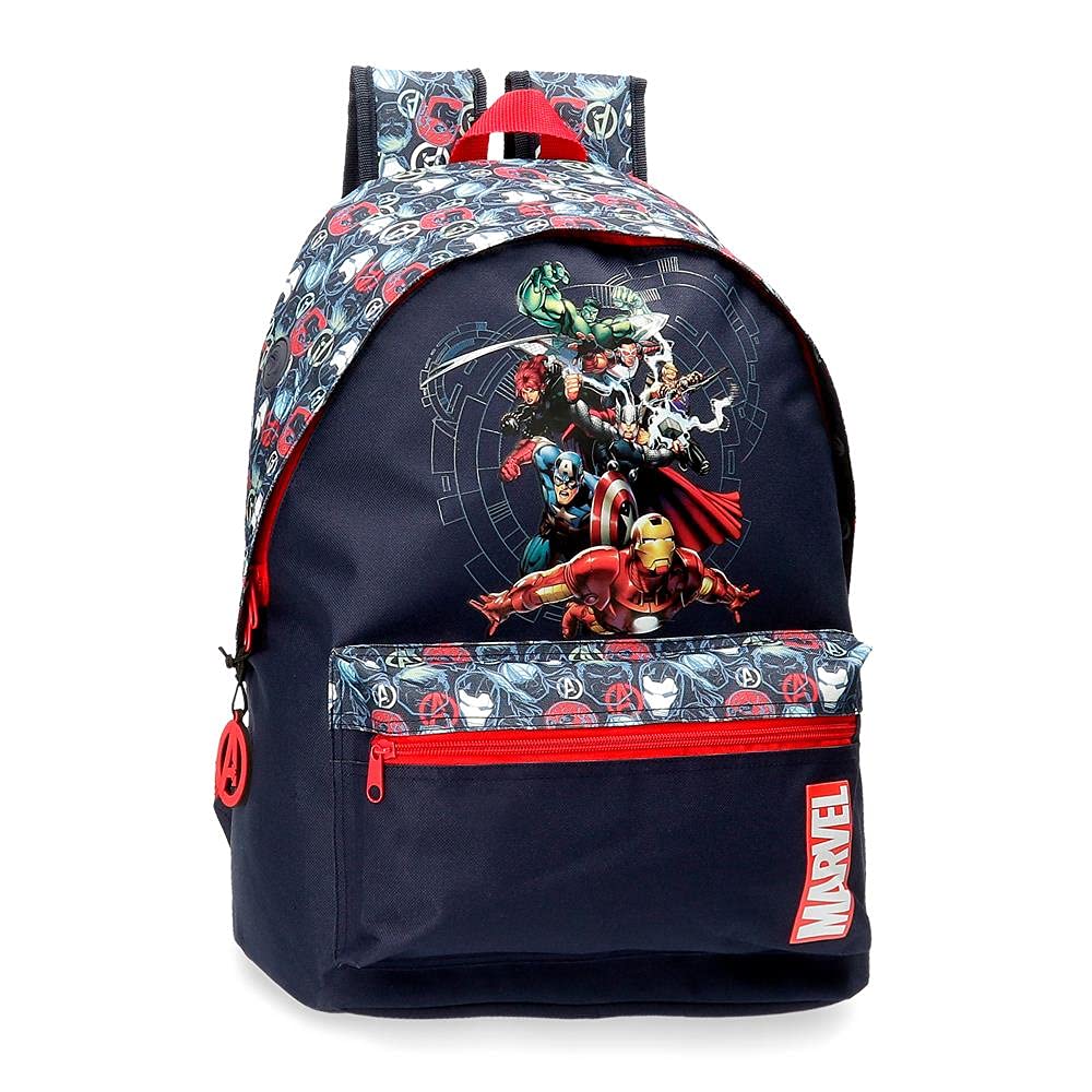 Marvel Avengers Team, Bagagli Borsa Messenger Bambini E Ragazzi, Blu (Blue), 31x42x17.5 cms