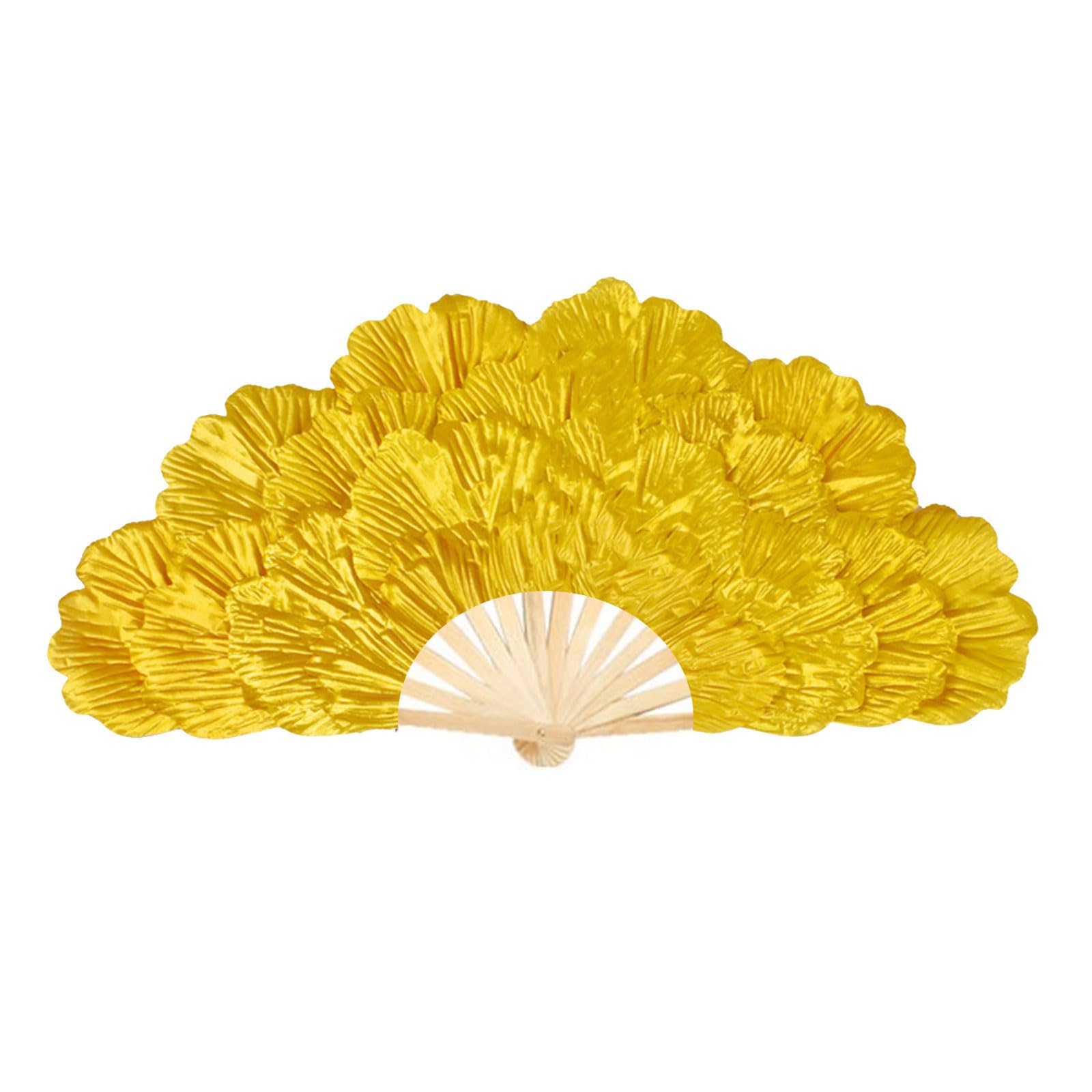 NEWFT Chinese Styles Elegant Large Peony Petal Dance Fan for Dancers and Traditional Culture Enthusiasts Elegant Handheld Fan
