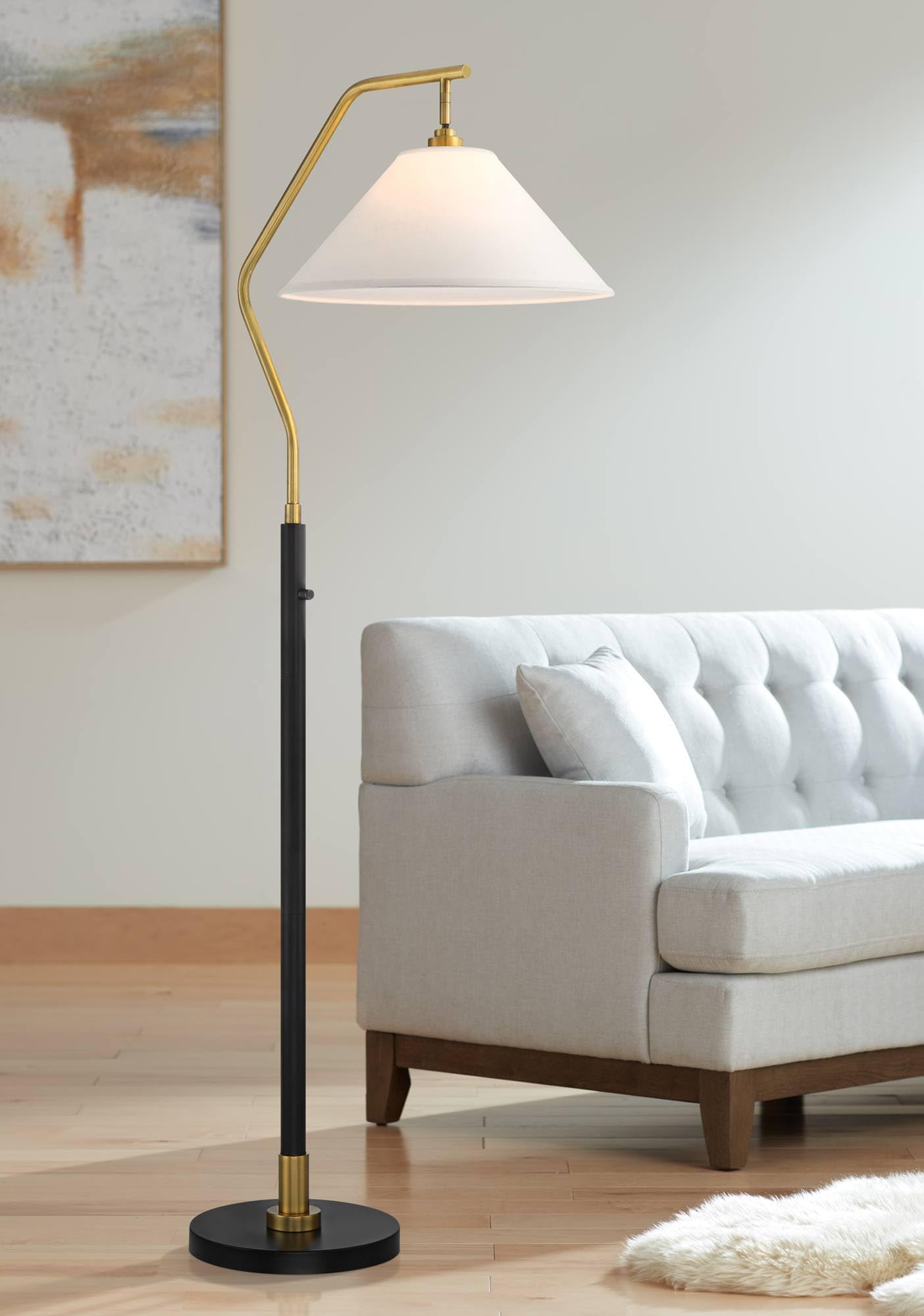 Possini Euro Design Otis Mid Century Modern 66" Tall Standing Floor ...