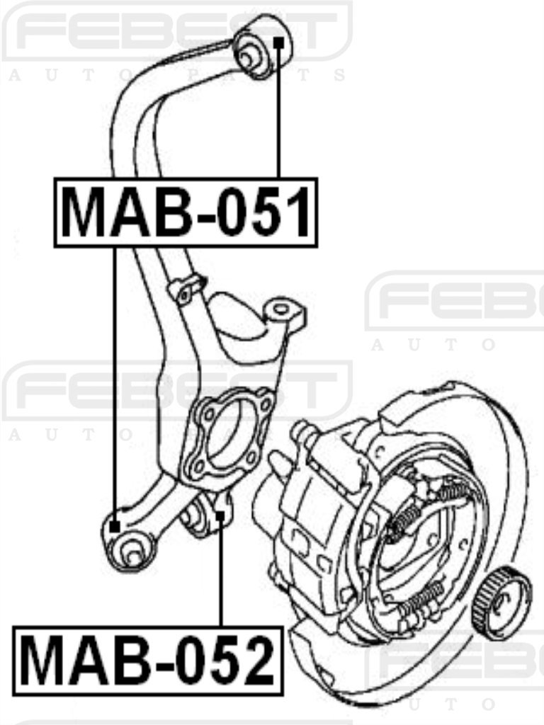 Amazon.com: MR223653 - 1 Year Warranty - FEBEST # MAB-051 : Automotive