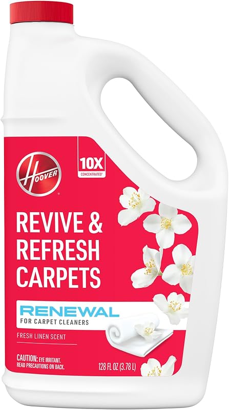 Renewal Carpet Cleaner Solution, 128 oz., Fresh Meadows Scent | Everyday Carpet Shampoo Solution, Removes Dirt and Grime from Carpet and Upholstery, Pair with Hoover Carpet Cleaner Machine