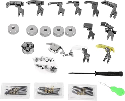 Miniatura 4 de presse17 Sets universal industrial plana máquina de coser Mr para principiantes 18 × 10 × 3 17 juegos universal industrial máquina de coser plana