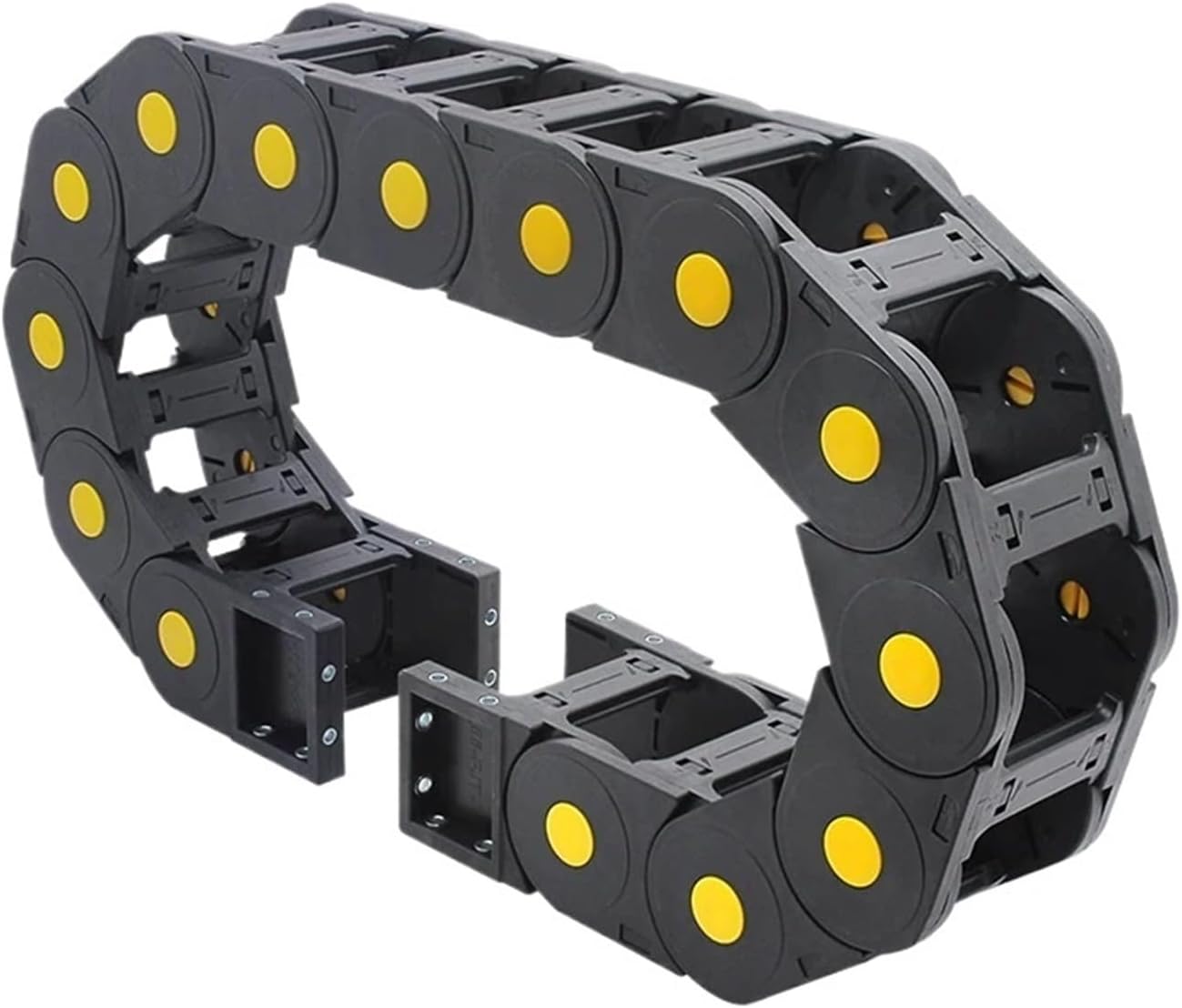 BIRAN 1-Meter Cable Drag Chain. Series of H55Q.1.S-Bridge Type Open of Both Side(150mm,55x100 mm)