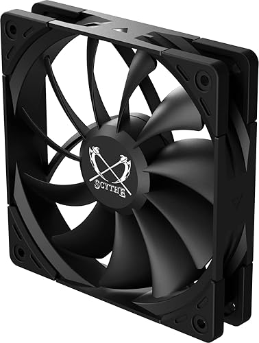 Scythe Kaze Flex II PWM 4724in ventilador de carcasa de computadora de PC silenciososilencioso modelo silencioso optimizado de bajo ruido 4 pines