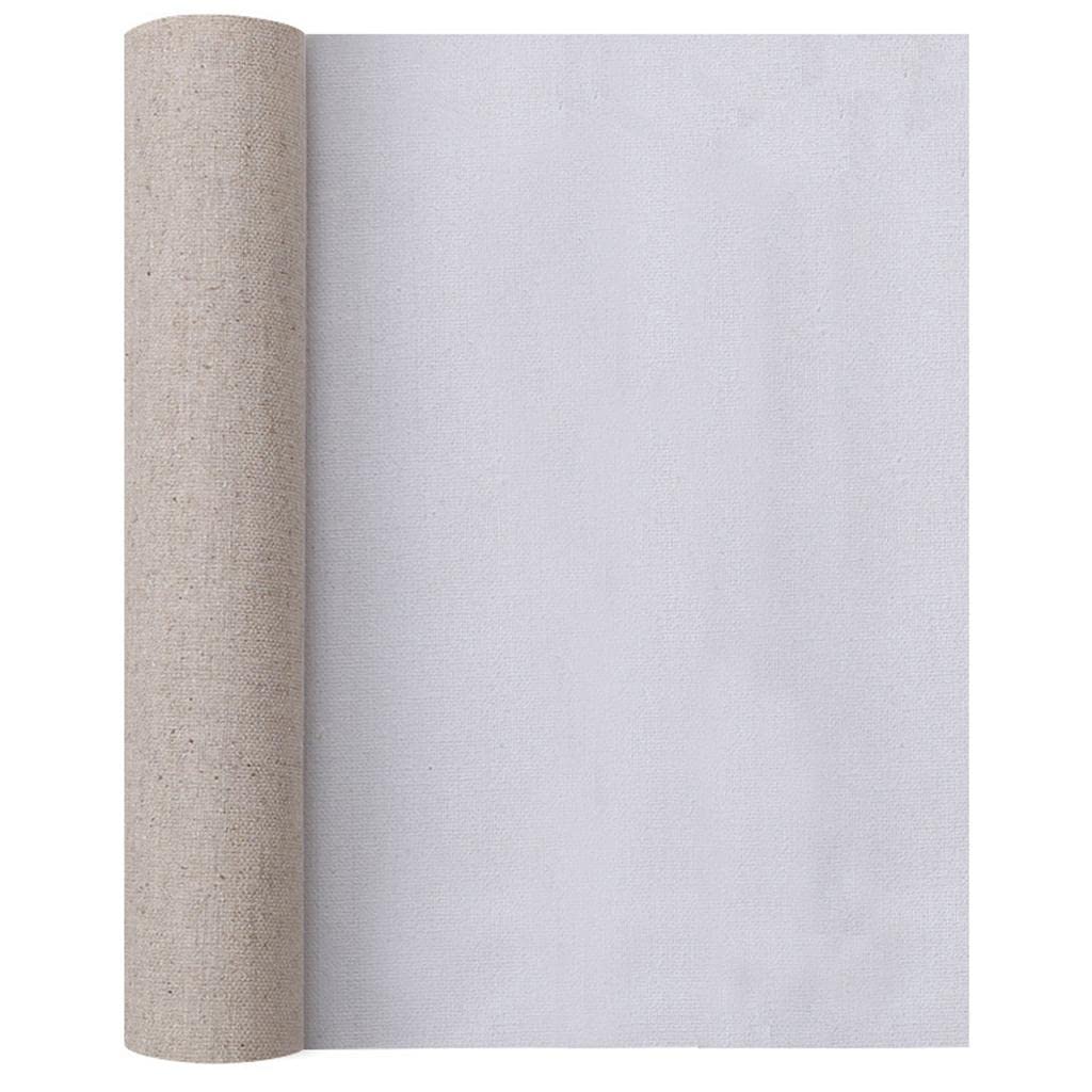 Rollo de tela para cuadros de algodón blanco Longitud: 2 m (0,58 m)