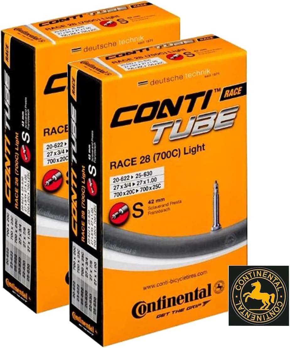 Camere D'Aria Continental Race 28 - Pack Da 4, Per Pneumatici 700x20-25C, Valvola Presta 80mm - Foto 7