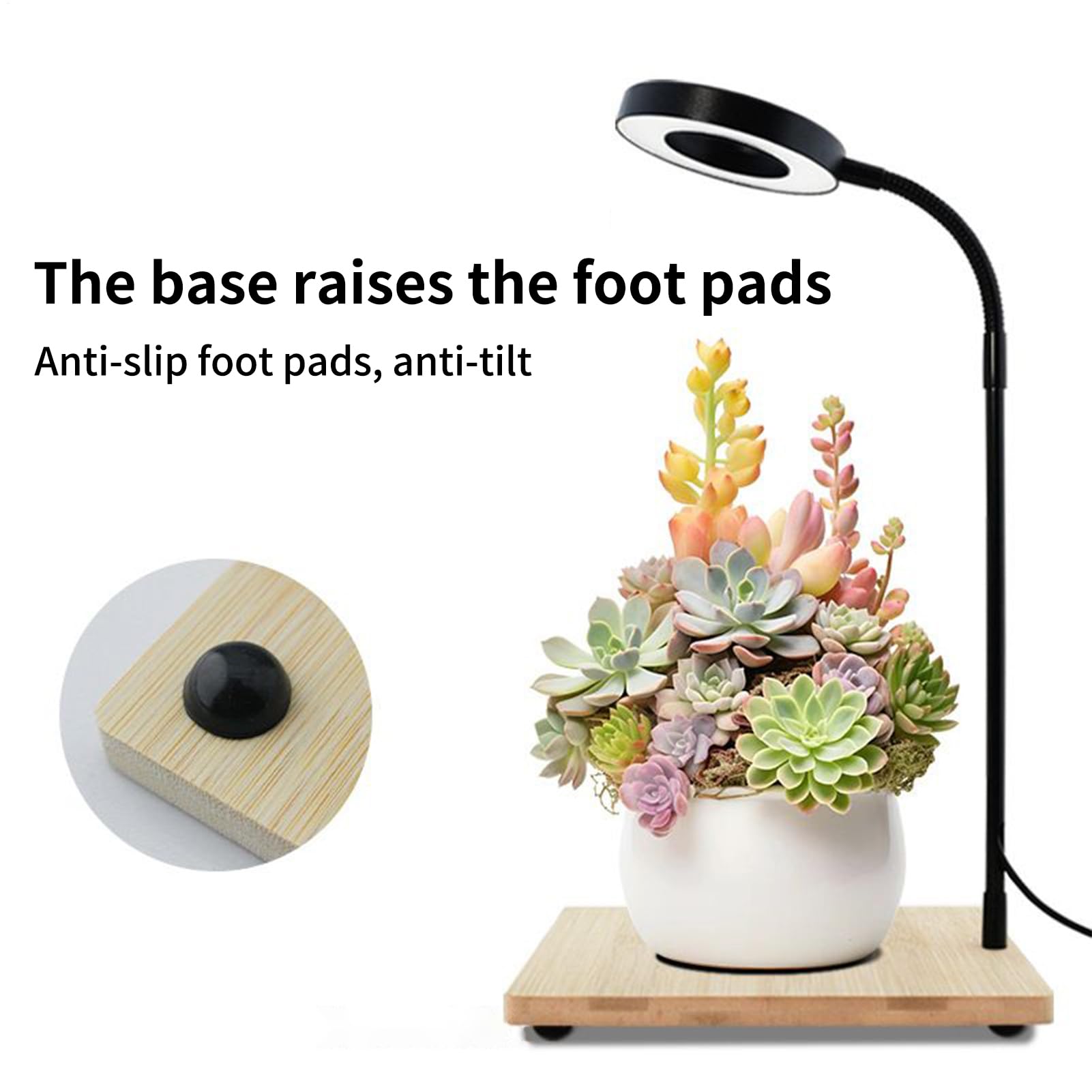 Lampe de Croissance LED Éclairage D'Aquarium LED Rotatif Alimenté Par USB | Lampe De Culture Pour Terrariums Intérieur pour Bureau Domicile Vitrine Présentation