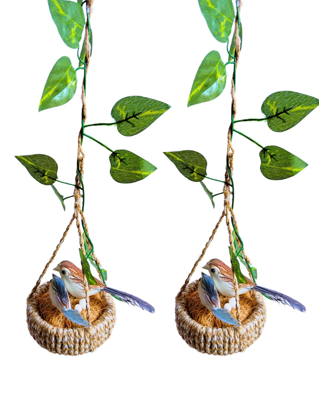 STREET KALA Artificial Birds | Hanging Birds for Home Decor Garden Decor (2, 2 Set of Brown)-image-40