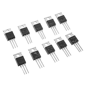 SAZ DEKOR Transistor Assortment Kit 50 Pack Transistor Assorted Set MOSFET Transistor