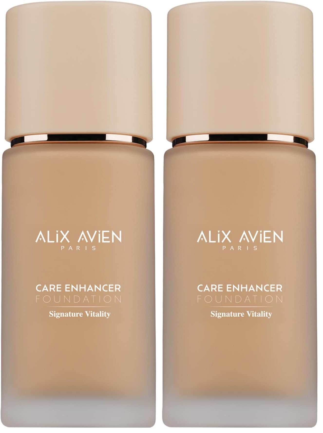 Alix Avien Kırışıklık Karşıtı Nemlendirici SPF30 Parlak Bitişli Fondöten Care Enhancer 813 Pale Amber (2 paketi)