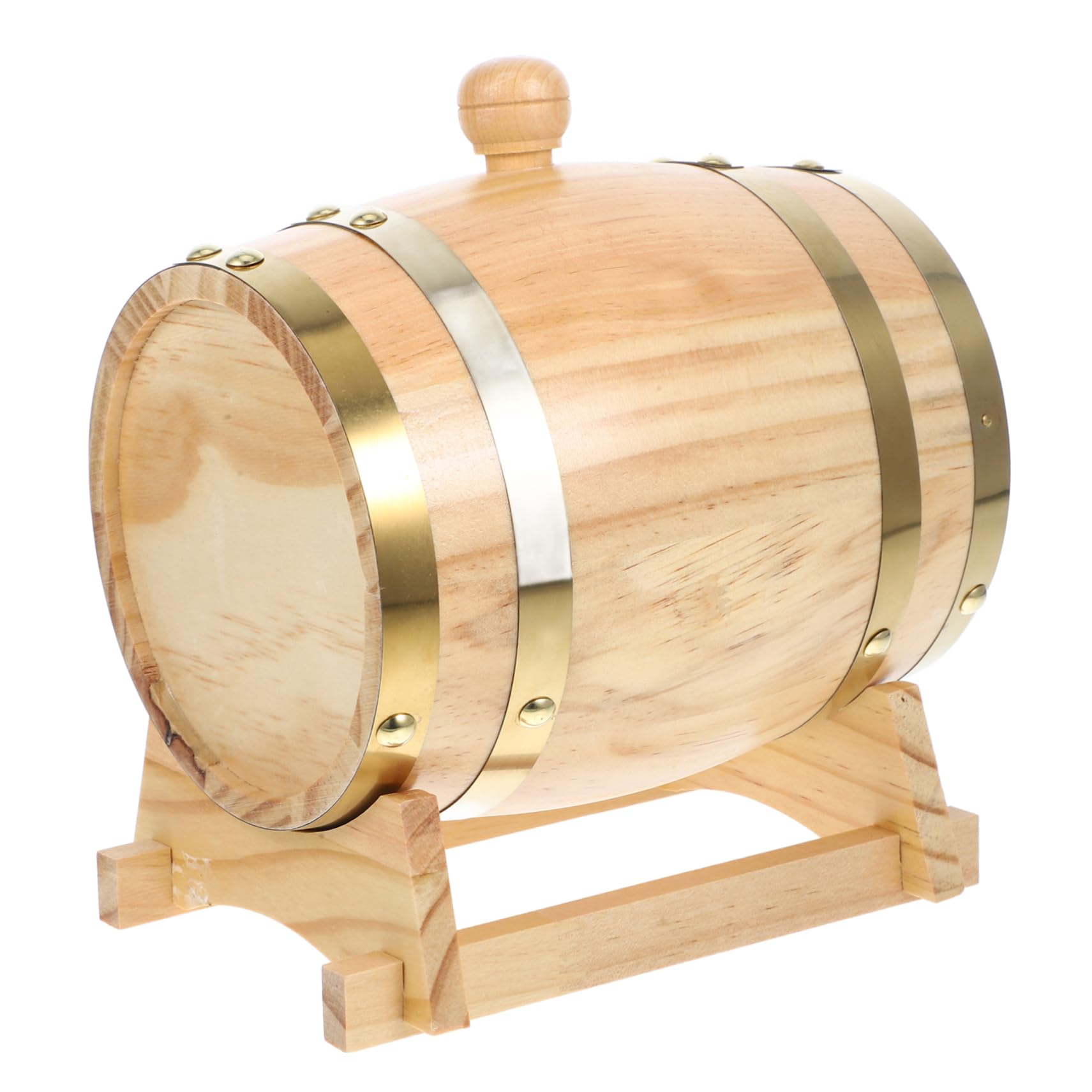 Garneck 1set Retro Wooden Wine Dispenser Aging Beer Wine Storage for Home Bar Restaurant Drinks Sturdy Design for Practical Use