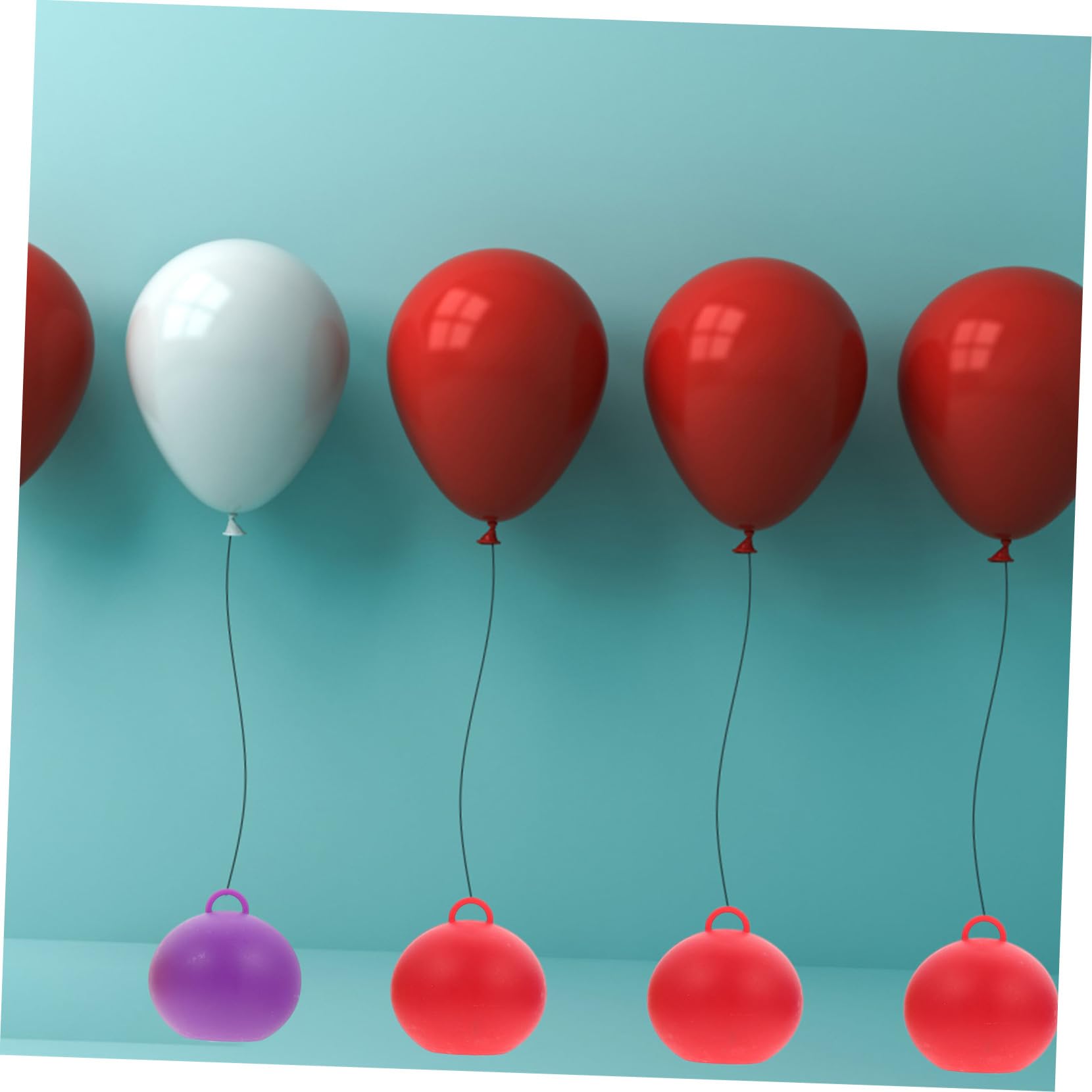 jojofuny 10 Piezas Bloque De Peso De Globo Pesas Para Globos Pequeños Pesas De Bola De Globo Soporte Para Globos De Mesa Globo Pesado Pesas De Helio El Plastico Pequeño Globo Niño Colgante