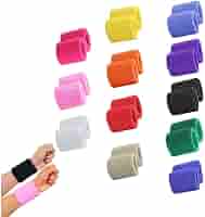 Bracelets De Sport ZZBIQS - Coton Élastique - 8x7.5cm - Absorbant Transpiration - Tennis, Basketball, Fitness