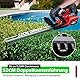 Akku Heckenschere mit 2 x 4,0Ah Akkus und Ladegerät - SundpeyPRO 21V Bürstenlos Elektrische Heckenschere, 52cm Schnittlänge, 15,5mm Zahnabstand, 600W Heckenschneider für Garten, Sträucher, Hohe Hecken
