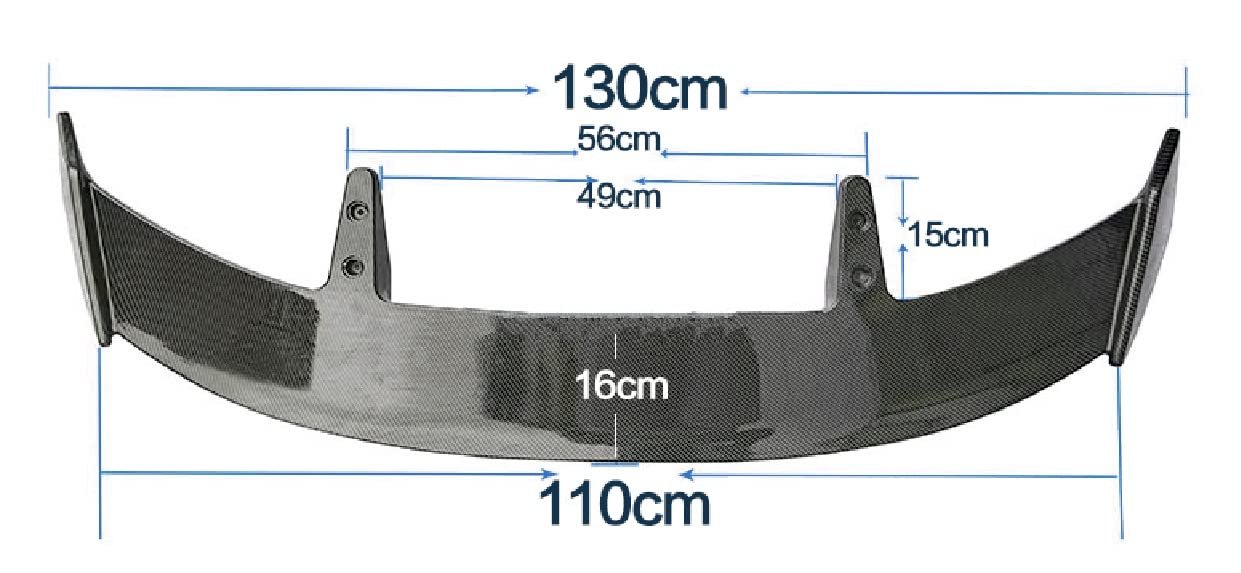 Dla Audi A3 Hatchback A1 Sportback Q2 Q3 Q5 Q7 Samochód Tylny Spoiler Bagażnika Dyfuzor Splitter Tylna Klapa Tylna Skrzydło Body Kit(Forged look)