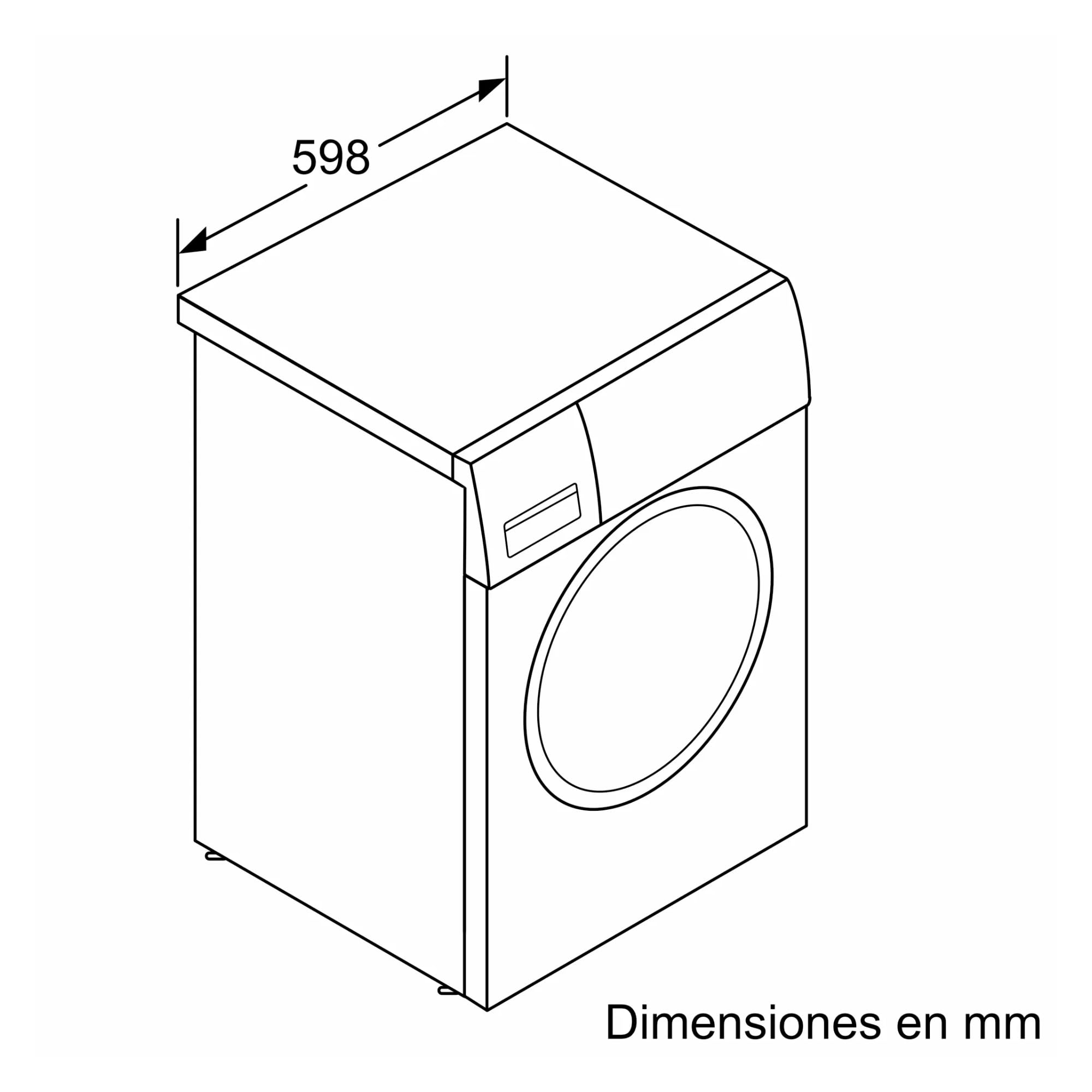 Balay Lavadora, Carga Frontal, Libre instalación, 60 cm., 10 kg, ExtraSilencio, Display LED, Blanco, 3TS3106B.
