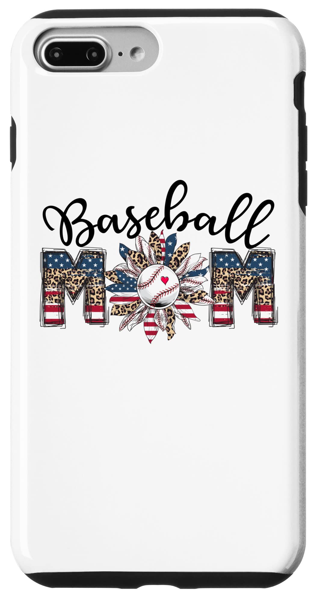 iPhone 7 Plus/8 Plus Leopard Sunflower US Flag Baseball Mom Mothers Day Case