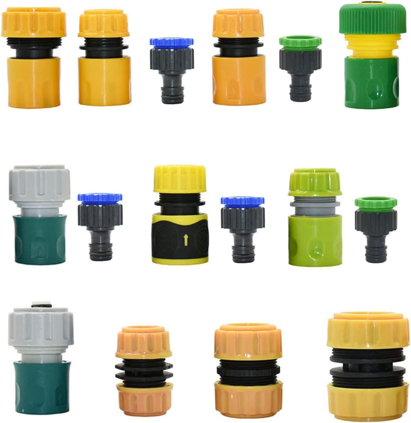 Adapter Plug Quick Coupling Hose Tube Connector Repair Connection Irrigation Nipple Garden Tools 20Pcs (Color : G)