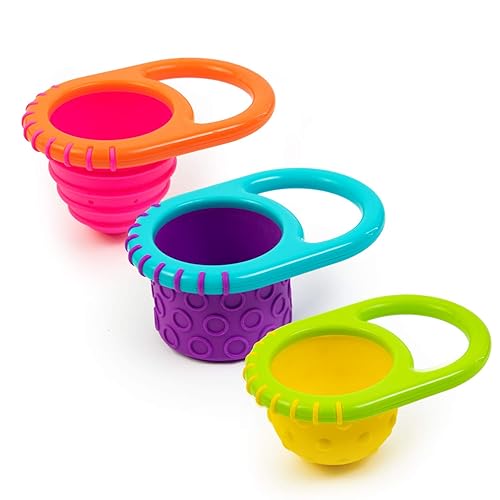 Miniatura 1 de Sassy Flex & Fill Cups Juguetes de baño de 3 piezas