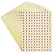 dealzEpic - Red Round Arrow Dot Stickers - Self Adhesive Peel and Stick Label | Products Inspection Defect Indicator - Pack of 15 Sheets
