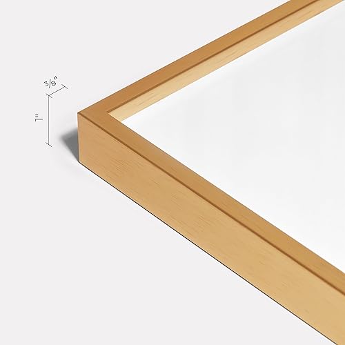 Miniatura 4 de Portarretratos fino de 11 x 14 pulgadas, color dorado antiguo, diseño delgado y moderno, se adapta a 1 foto, impresión artística, diploma o