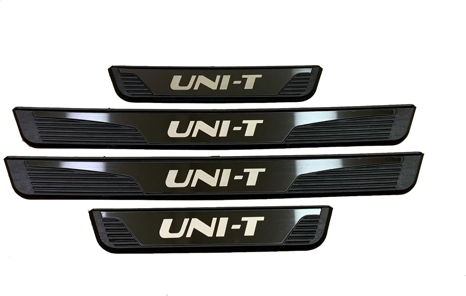 Car Door Sill Scuff Plate Protector Accessories, for CHANGAN UNI-T Unit 2020 2021 2022 2023 2024, Stainless Steel with Plastic Trim Cover Guard Parts (Black)