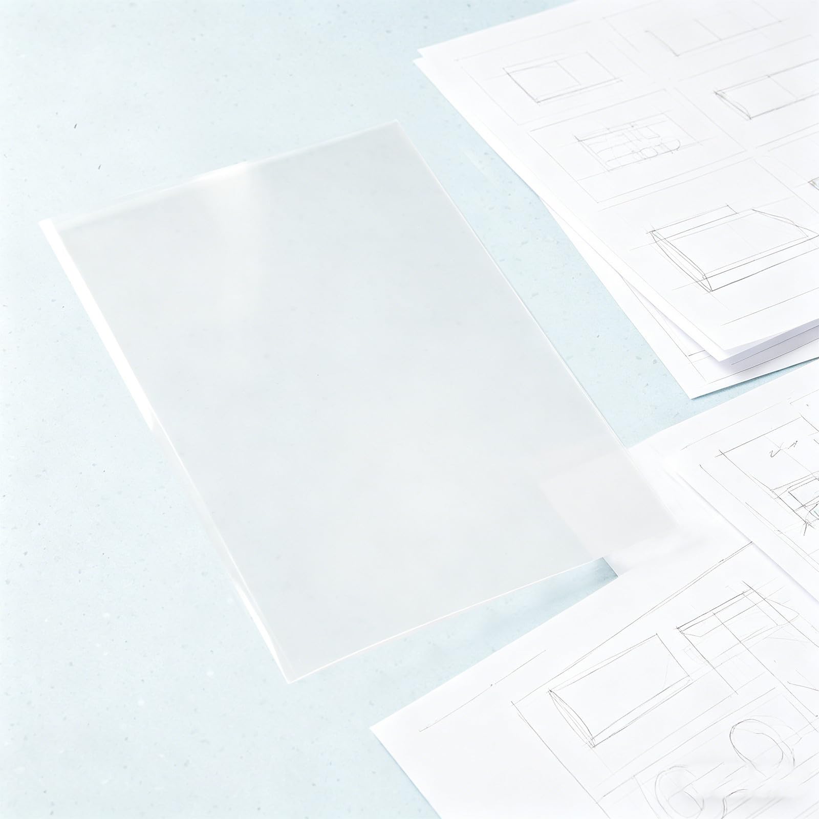 100 Unidades Carátula Resistente Encuadernación Transparente Cubierta u para Protectora y para Documentos Archivos Escolares Oficina