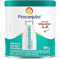 Leite em Pó Desnatado Instantâneo Piracanjuba Lata 300g