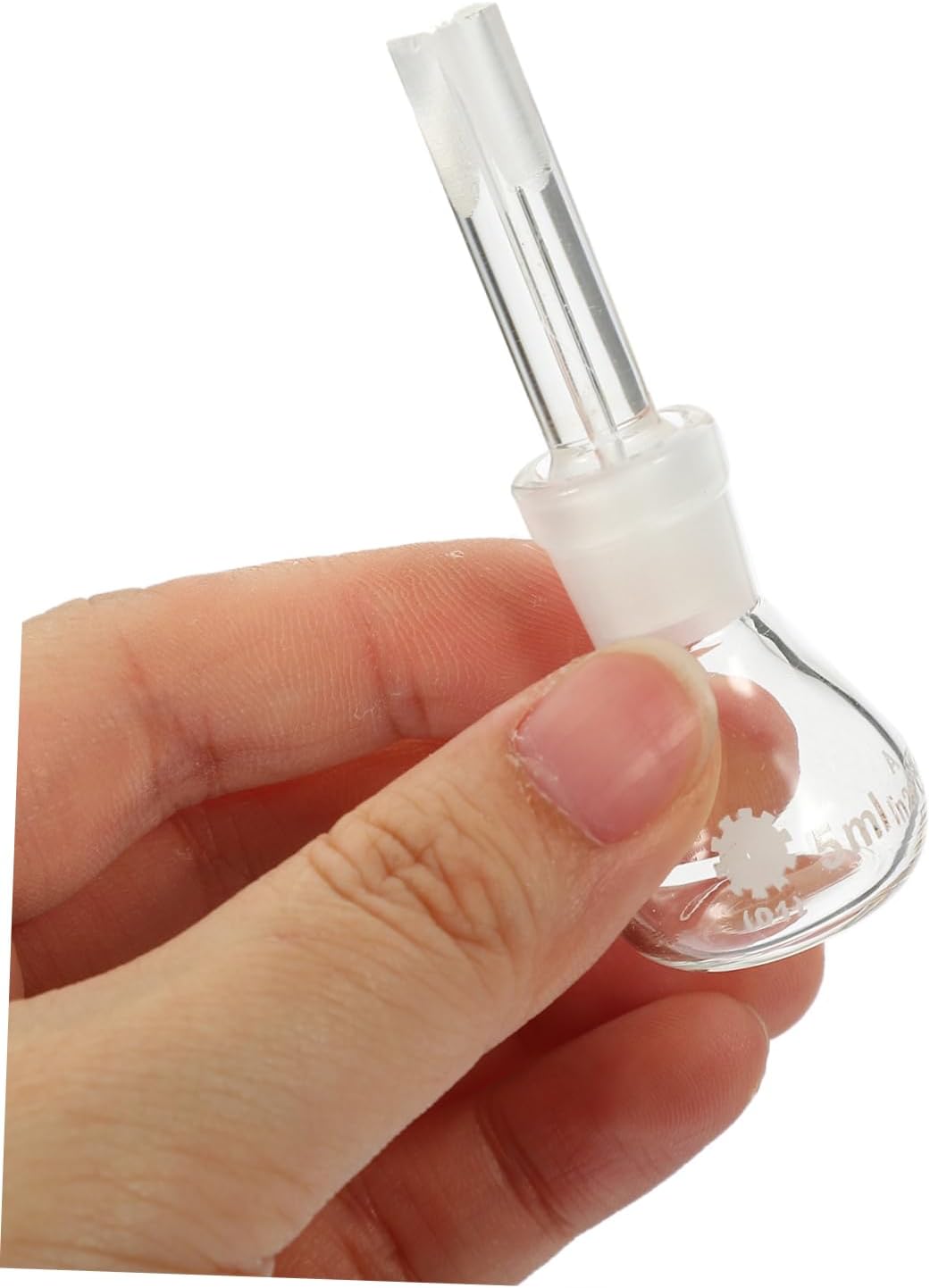 Alipis Glass Gravity Bottle Pycnometer with Perforated Stopper High Temperature Resistant Lab Glassware for Precise Liquid Density Measurement in Industrial and Educational Use