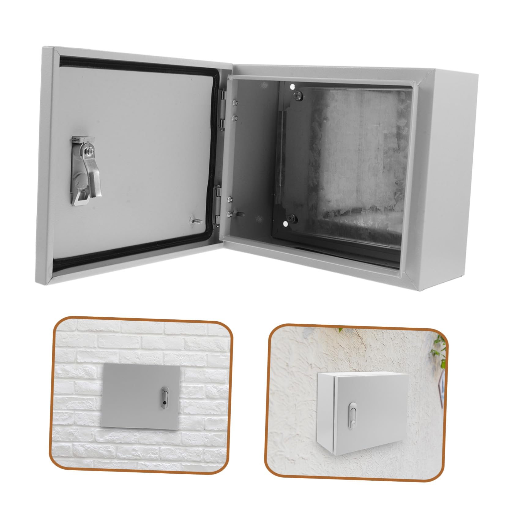 Holibanna Caja de Distribución Eléctrica Estanca para Exterior Armario Pared con Cerradura y Llave Resistente la Intemperie Diseño Robusto para Fácil Instalaciones al Aire