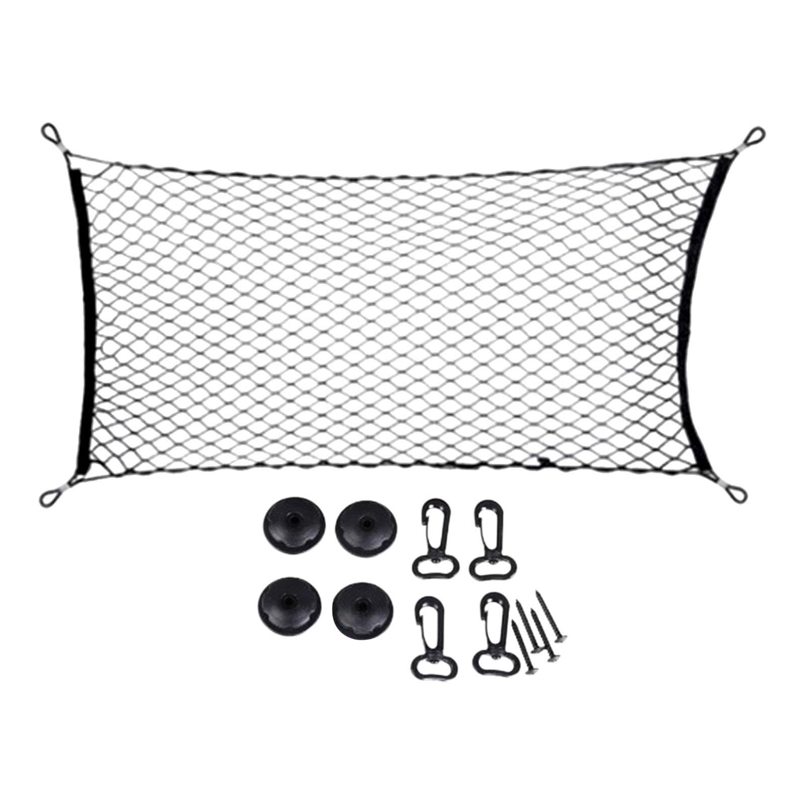 ATORSE Automotive Cargo Net Elastic Car Rear Cargo Net for Vehicle SUV Trucks