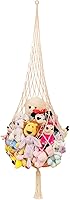 Vista 12 de Red novedosa para animales de peluche o hamaca de macramé para exhibir juguetes de felpa - 6.5 pies de altura - ¡Solo un gancho! Conveniente