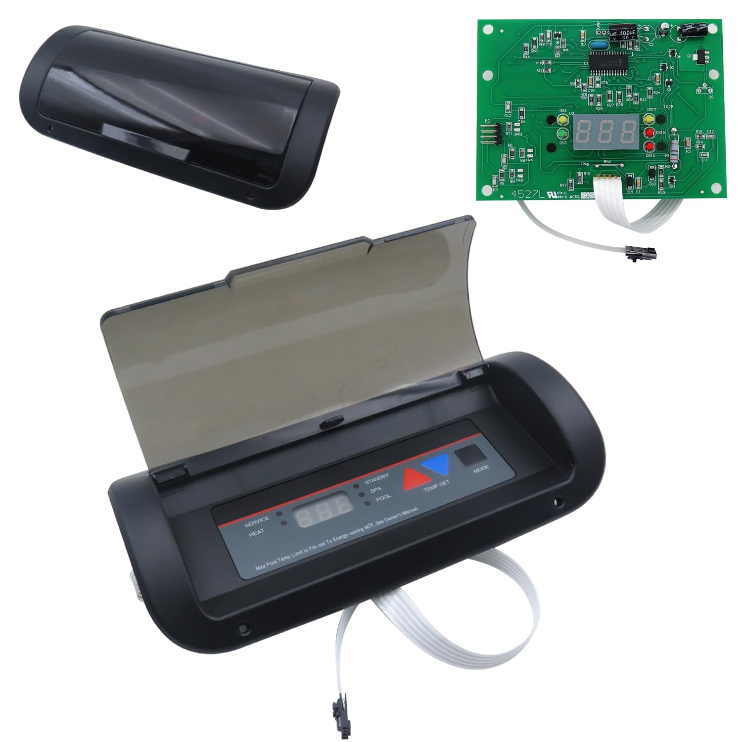 Upgraded FDXLBKP1930 Keypad and Bezel Assembly and IDXL2DB1930 Display Board Compatible with Hayward H-Series Pool Heater H150FDN H150FDP H200FDN H250FDN H300FDN H350FDN H400FDN-picture-16