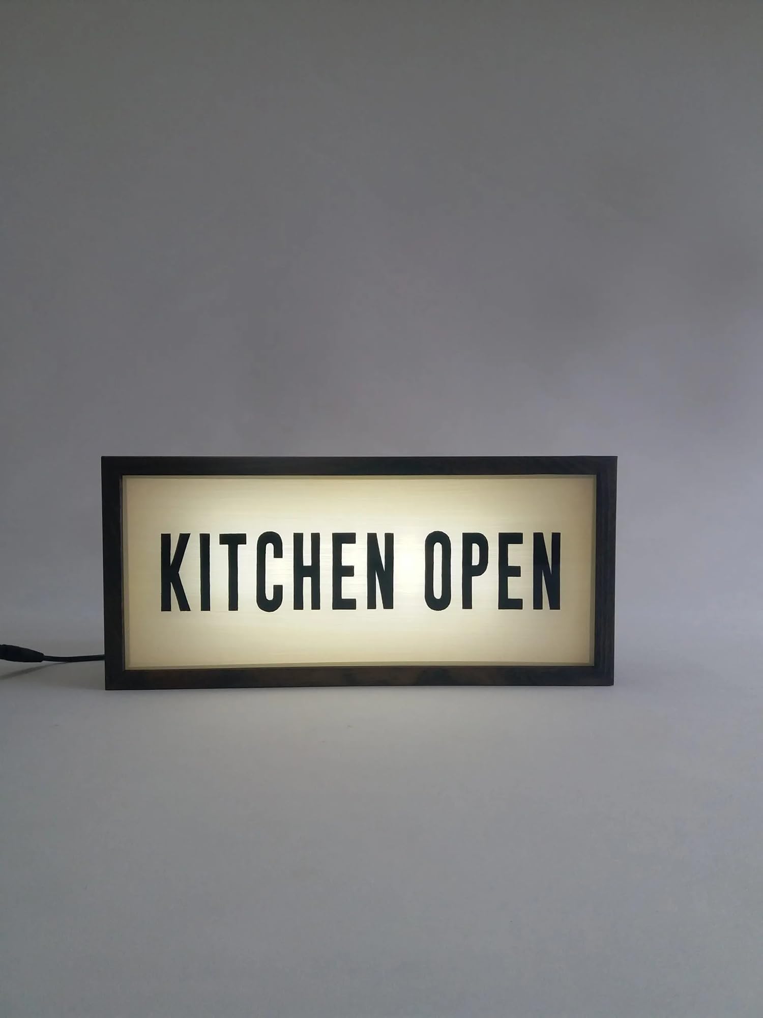 Kitchen Open RGB LED Neon Lightbox with Remote Control Wall Mountable Pulsing Studio Warning Sign Illuminated Lights Sign for Cinema Libraries Cafes Home Wall Decor USB Powered