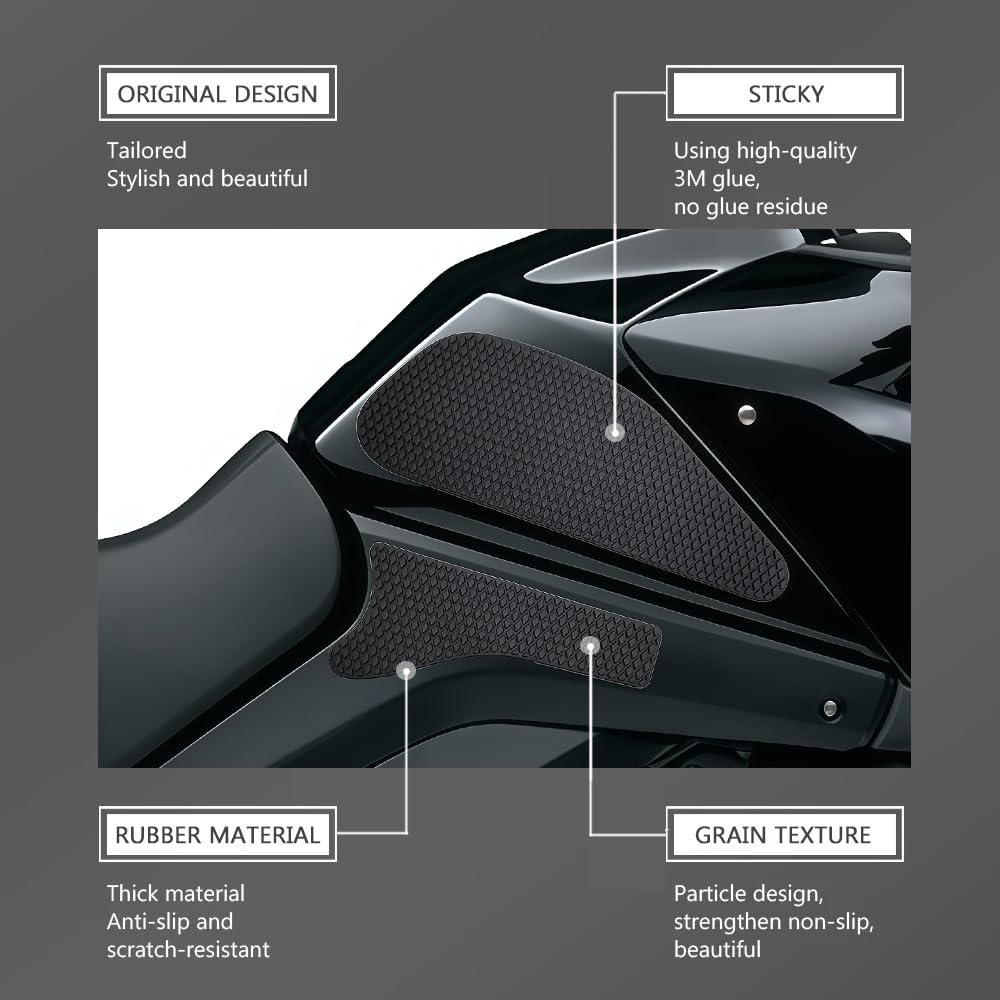 Neu Elektronische Kupplung für V-Strom 650, V-Strom 1000 (2000–2011), DL650, DL 650 Motorradzubehör Seitentankpad Tank Pads Protector Aufkleber Decal Gas Knee Grip Traction Pad Tankpad